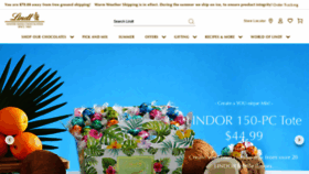 What Lindt.com website looked like in 2022 (1 year ago)