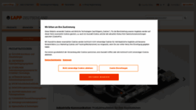 What Lappkabel.de website looked like in 2022 (1 year ago)