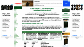 What Latinvulgate.com website looked like in 2022 (1 year ago)