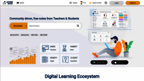 What Lecturenotes.in website looked like in 2022 (2 years ago)