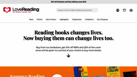 What Lovereading.co.uk website looked like in 2022 (1 year ago)