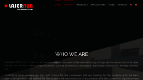 What Lasernub.com website looked like in 2022 (1 year ago)