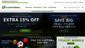 What Lostgolfballs.com website looked like in 2022 (1 year ago)
