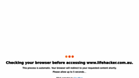 What Lifehacker.com.au website looked like in 2022 (1 year ago)
