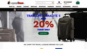 What Luggagebase.com website looked like in 2022 (1 year ago)