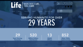 What Lifeusa.org website looked like in 2022 (1 year ago)