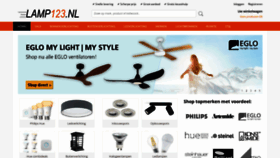 What Lamp123.nl website looked like in 2022 (1 year ago)