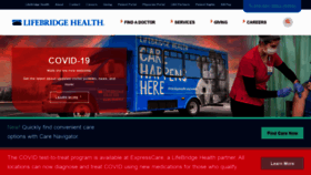 What Lifebridgehealth.org website looked like in 2022 (1 year ago)