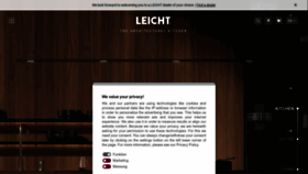 What Leicht.com website looked like in 2022 (1 year ago)