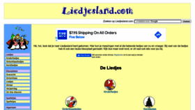 What Liedjesland.com website looked like in 2022 (1 year ago)