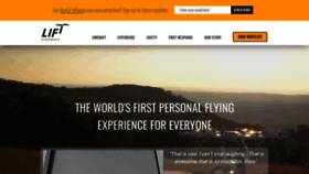 What Liftaircraft.com website looked like in 2022 (1 year ago)