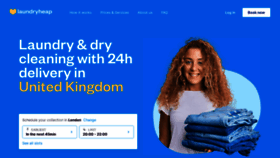 What Laundryheap.co.uk website looked like in 2022 (1 year ago)