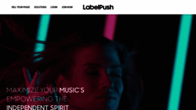 What Labelpush.com website looked like in 2022 (2 years ago)