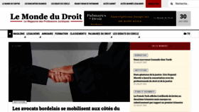 What Lemondedudroit.fr website looked like in 2022 (1 year ago)