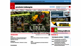 What Limburg.be website looked like in 2022 (1 year ago)