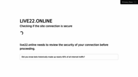What Live22.online website looked like in 2022 (3 years ago)