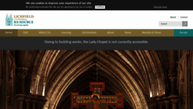 What Lichfield-cathedral.org website looked like in 2022 (1 year ago)