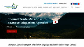 What Languagescanada.ca website looked like in 2022 (1 year ago)