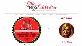 What Littlemisscelebration.com website looked like in 2022 (1 year ago)