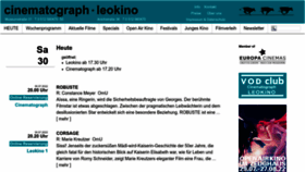 What Leokino.at website looked like in 2022 (3 years ago)