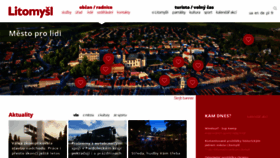 What Litomysl.cz website looked like in 2022 (1 year ago)
