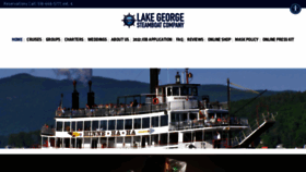 What Lakegeorgesteamboat.com website looked like in 2022 (1 year ago)