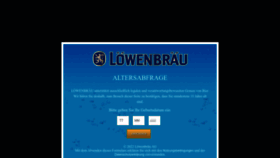 What Loewenbraeu.de website looked like in 2022 (1 year ago)
