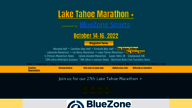 What Laketahoemarathon.com website looked like in 2022 (1 year ago)
