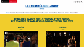 What Lestombeesdelanuit.com website looked like in 2022 (1 year ago)
