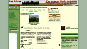 What Lesarbres.fr website looked like in 2022 (1 year ago)