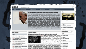 What Libreidee.org website looked like in 2022 (1 year ago)