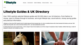 What Lifestyle.co.uk website looked like in 2022 (1 year ago)
