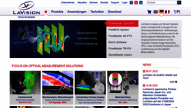 What Lavision.de website looked like in 2022 (1 year ago)