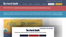 What Lorient.bzh website looked like in 2022 (1 year ago)