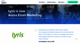 What Lyris.com website looked like in 2022 (1 year ago)