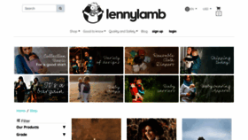 What Lennylamb.com website looked like in 2022 (1 year ago)