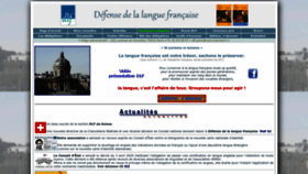 What Langue-francaise.org website looked like in 2022 (1 year ago)