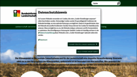 What Landwirtschaft.de website looked like in 2022 (1 year ago)