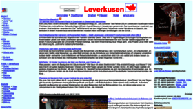 What Leverkusen.com website looked like in 2022 (1 year ago)