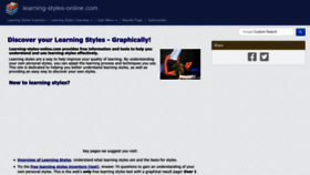 What Learning-styles-online.com website looked like in 2022 (1 year ago)