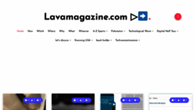 What Lavamagazine.com website looked like in 2022 (1 year ago)