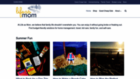 What Lifeasmom.com website looked like in 2022 (1 year ago)