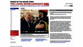 What Livingroomcandidate.org website looked like in 2022 (1 year ago)