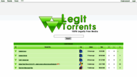 What Legittorrents.info website looked like in 2022 (1 year ago)