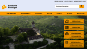 What Landkreis-esslingen.de website looked like in 2022 (1 year ago)