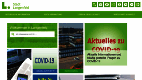 What Langenfeld.de website looked like in 2022 (1 year ago)