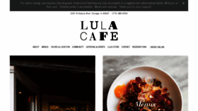 What Lulacafe.com website looked like in 2022 (1 year ago)