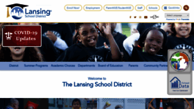 What Lansingschools.net website looked like in 2022 (2 years ago)