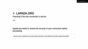 What Lapada.org website looked like in 2022 (1 year ago)