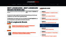 What Longboardbrand.com website looked like in 2022 (1 year ago)